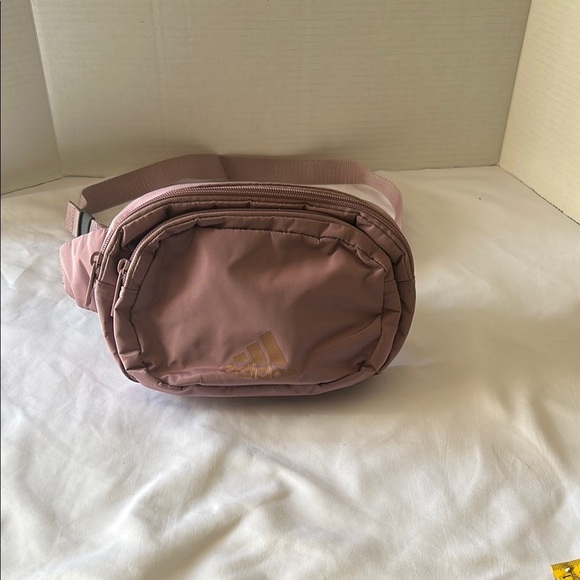 Adidas Pink Crossbody Bag with Gold Logo - Picture 1 of 7